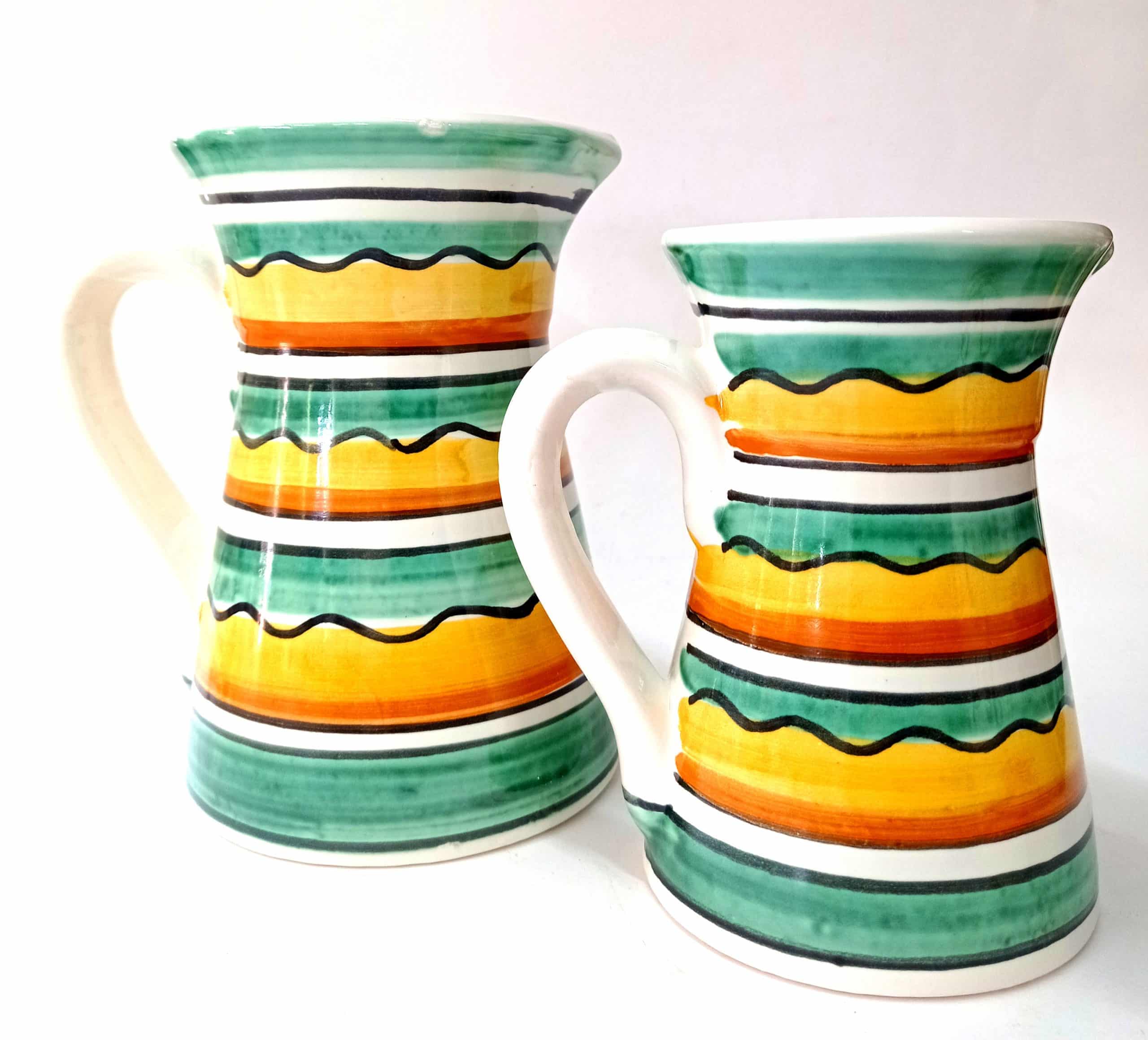 jarras de cerámica tradicional, decoración de interiores, cerámica para decorar el hogar, cerámica artesanal.