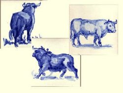 Azulejos con toros